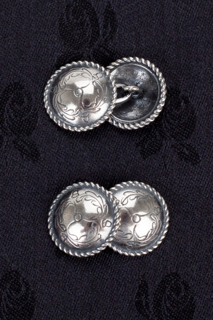 Cufflinks-Bærum-oxidized silver
