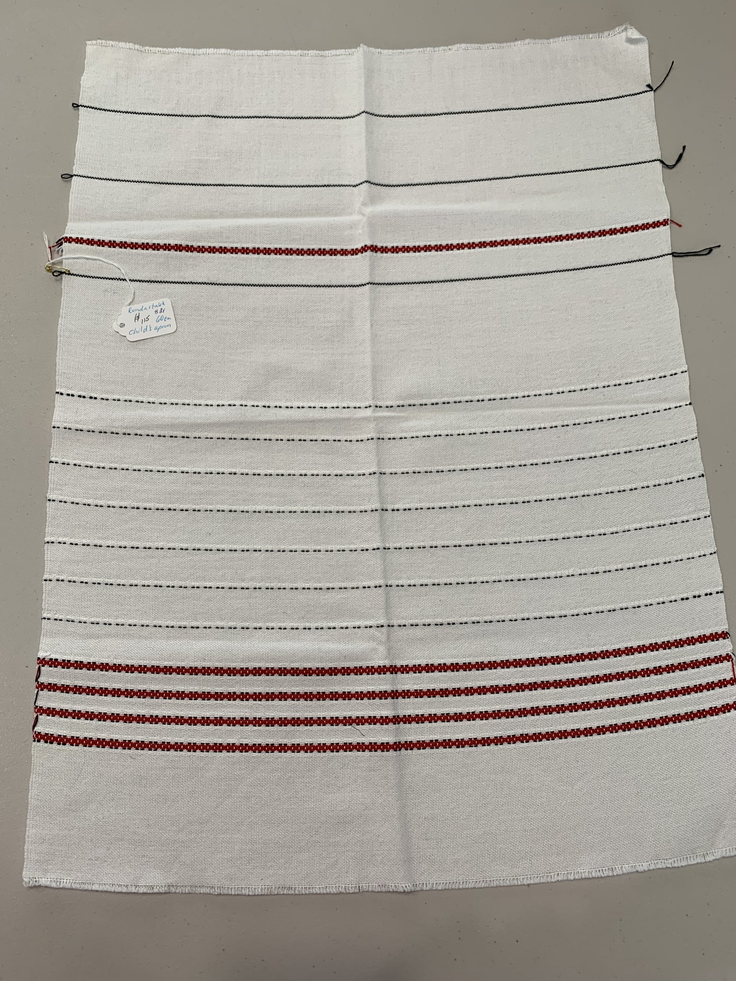 Apron piece-Rondastakk-cotton-Girl's 8yr-60cm-white