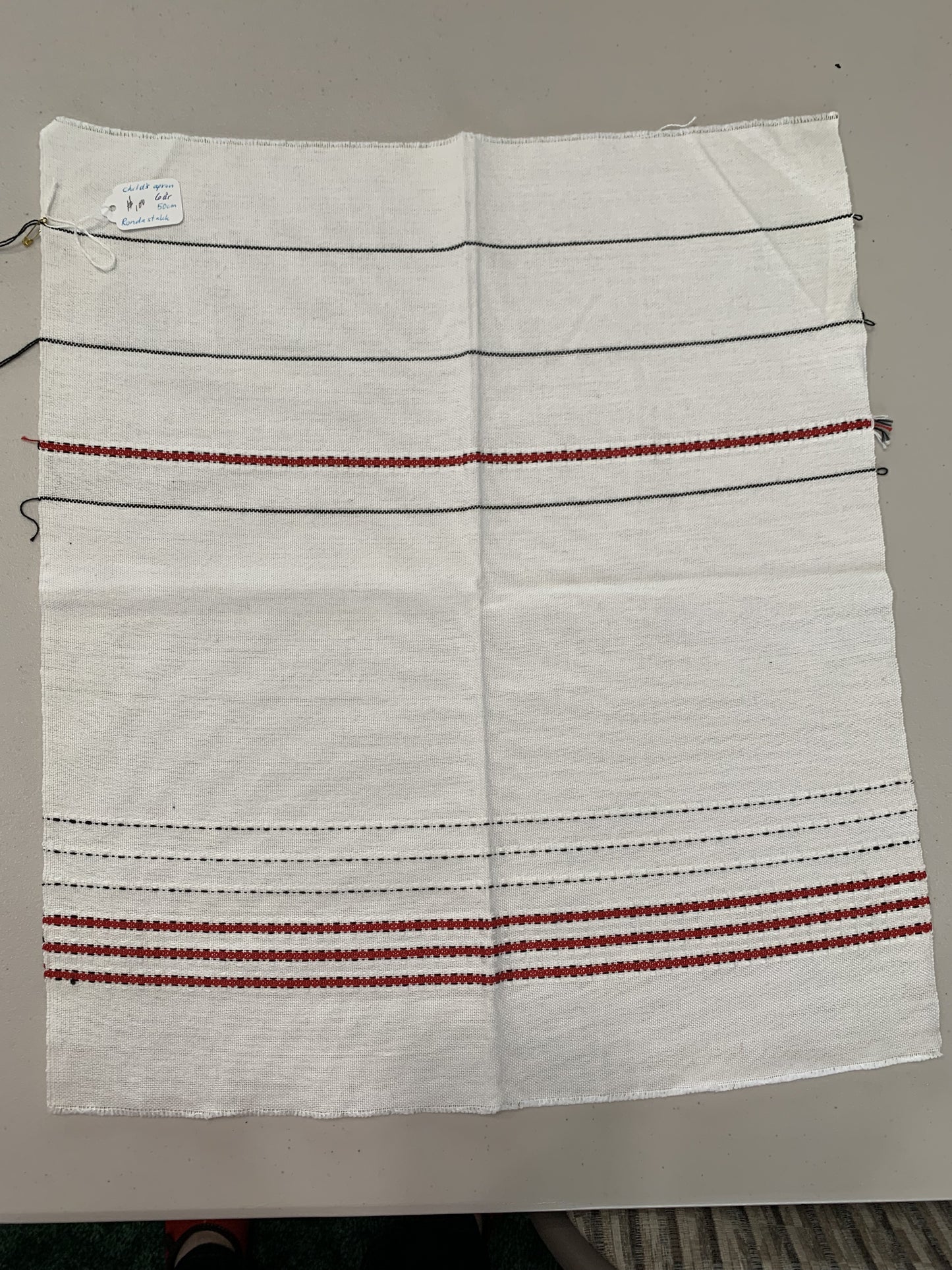 Apron piece-Rondastakk-cotton-Girl's 6yr-50cm-white