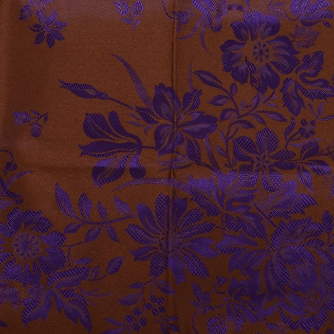 Jubileum silk scarf-311-70x70-brown/purple