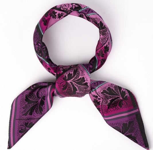 Lise silk scarf-052-75x75-pink/purple