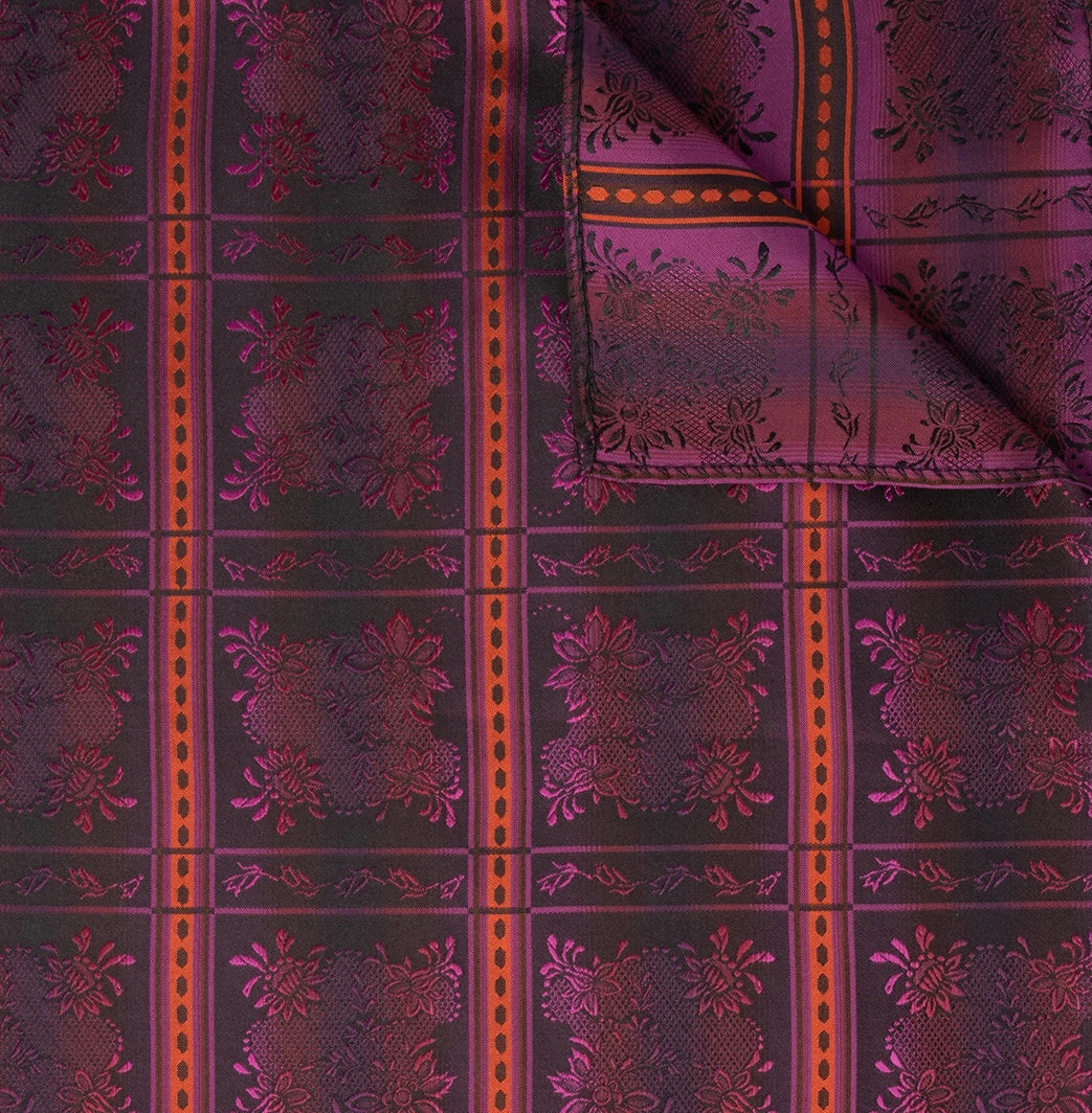 Maria silk scarf-031-75x75-purple/orange