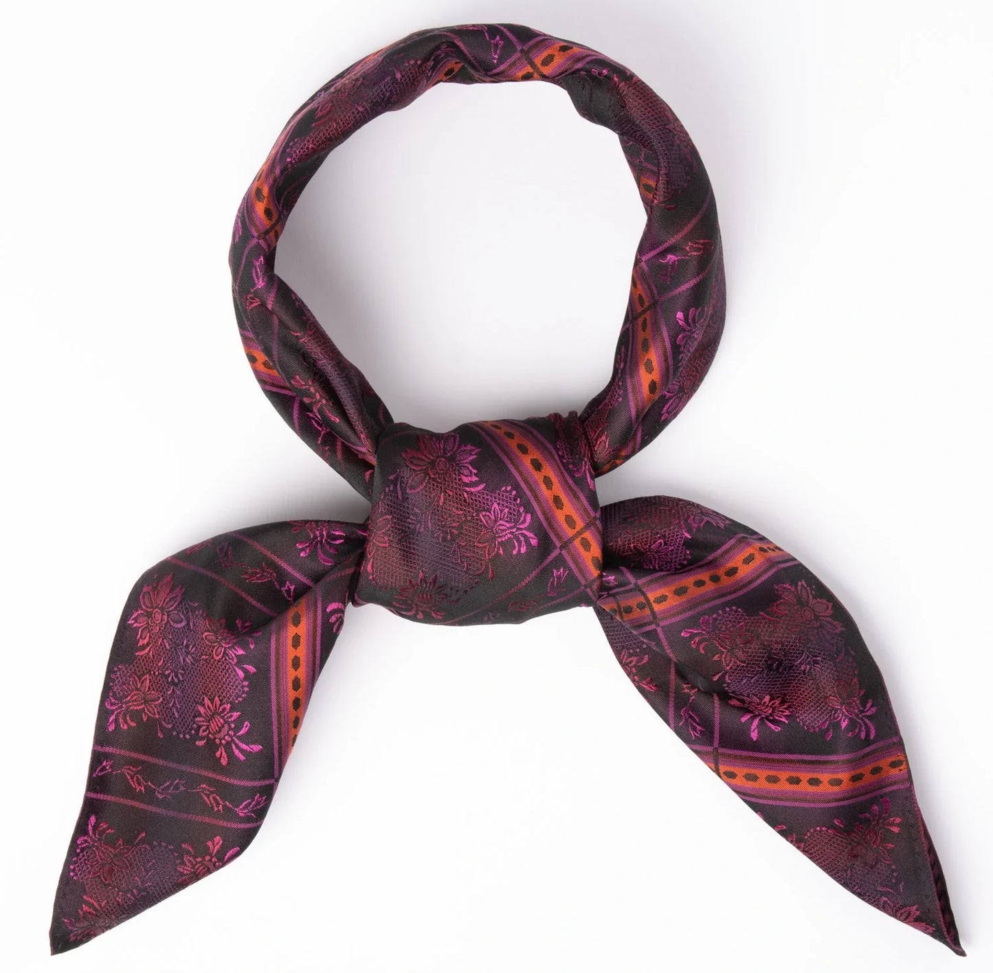 Maria silk scarf-031-75x75-purple/orange