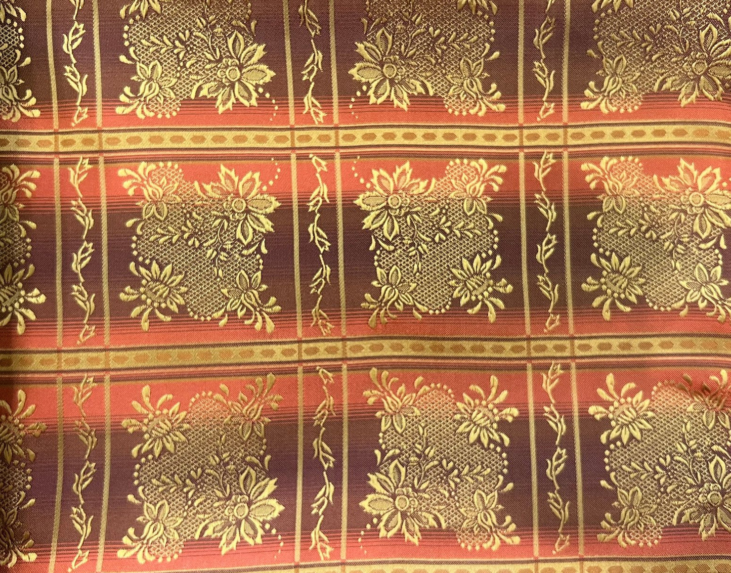 Maria brocade silk 150 cm-orange