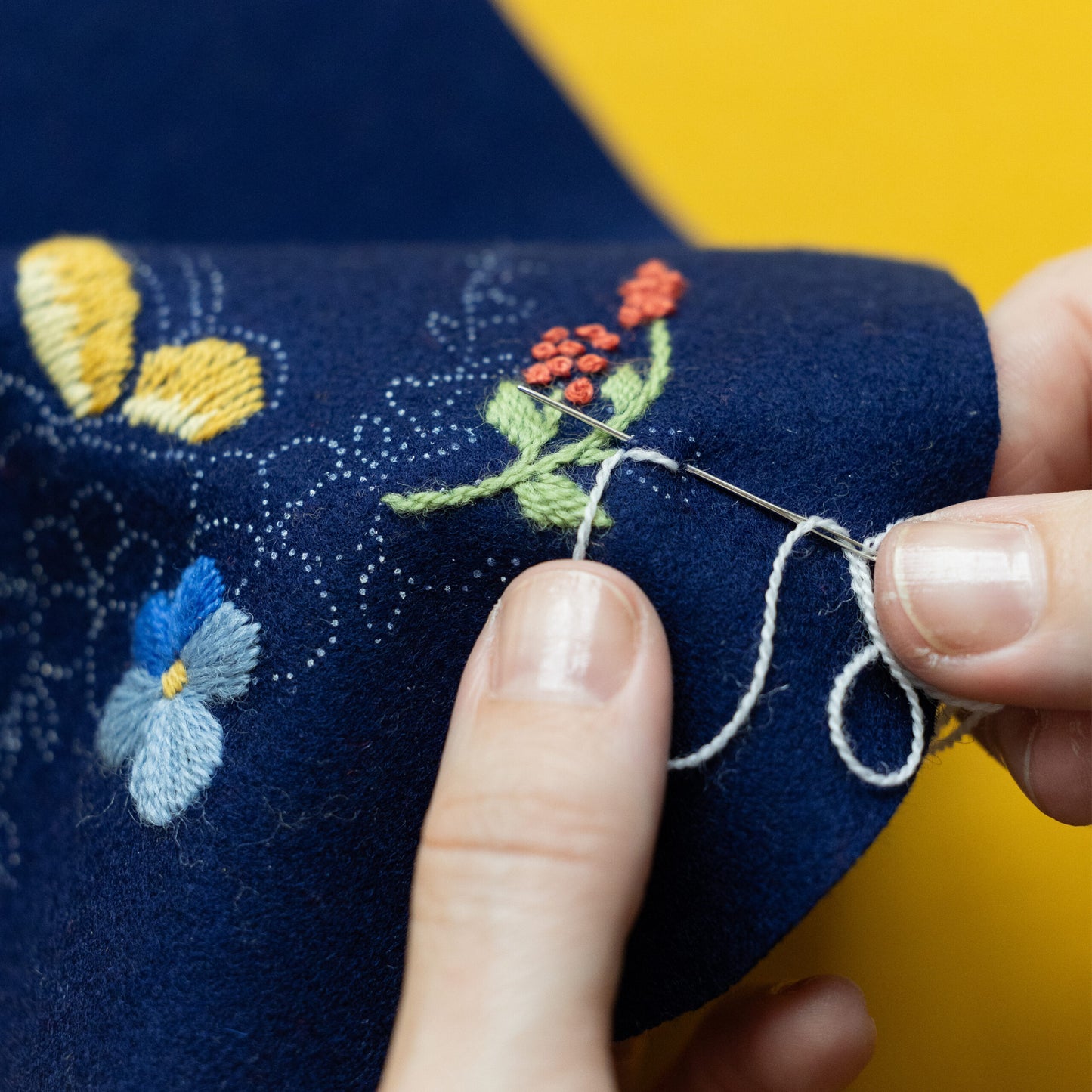 Bunadglede class-Ullbroderi/Wool Embroidery kit with 4 hrs. of Zoom classes starts Sept. 16, 2026