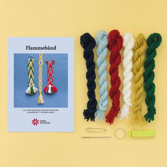 Bunadglede class-Flammebånd/Braided Bands kit with 4 hrs. of Zoom classes starts Aug. 19, 2026