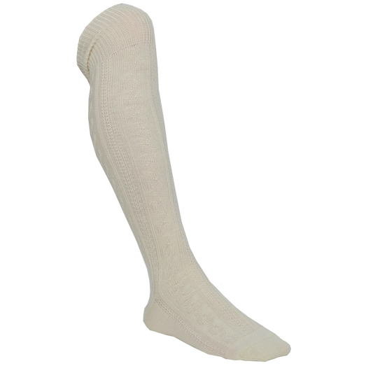 Men's bunad socks-Sverre-wool-cream