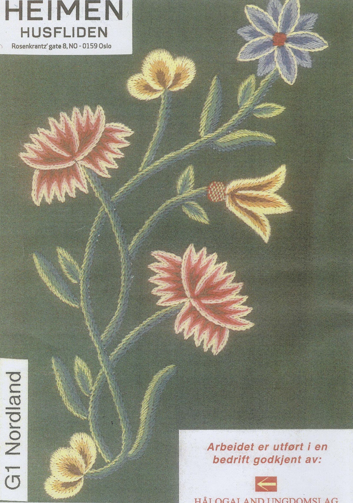Bunad embroidery practice kit-Nordland G1 Bunad