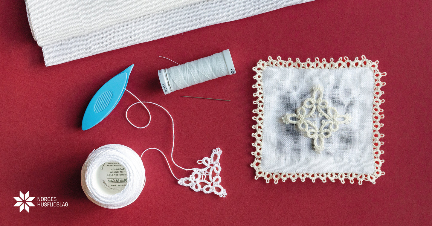 Bunadglede class-Nupereller/Tatting Lace kit with 4 hrs. of Zoom classes starts Oct. 13, 2026