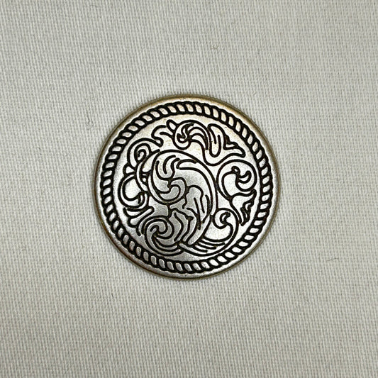 Button-Numedal pewter-18mm