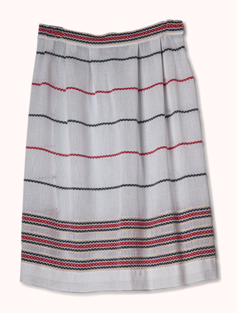 Apron piece-Rondane-cotton-white