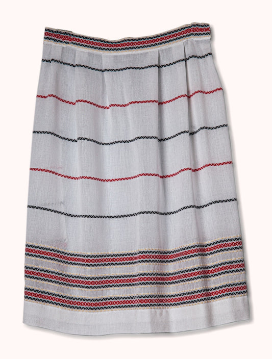 Apron piece-Rondane-cotton-white