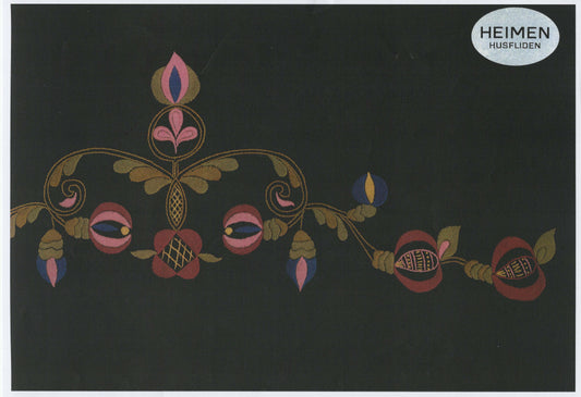 Apron kit-for the Rondastakk Bunad - black silk with embroidery