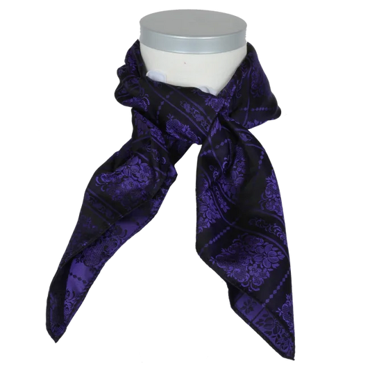 Rutasjal silk scarf 70x70-purple/black