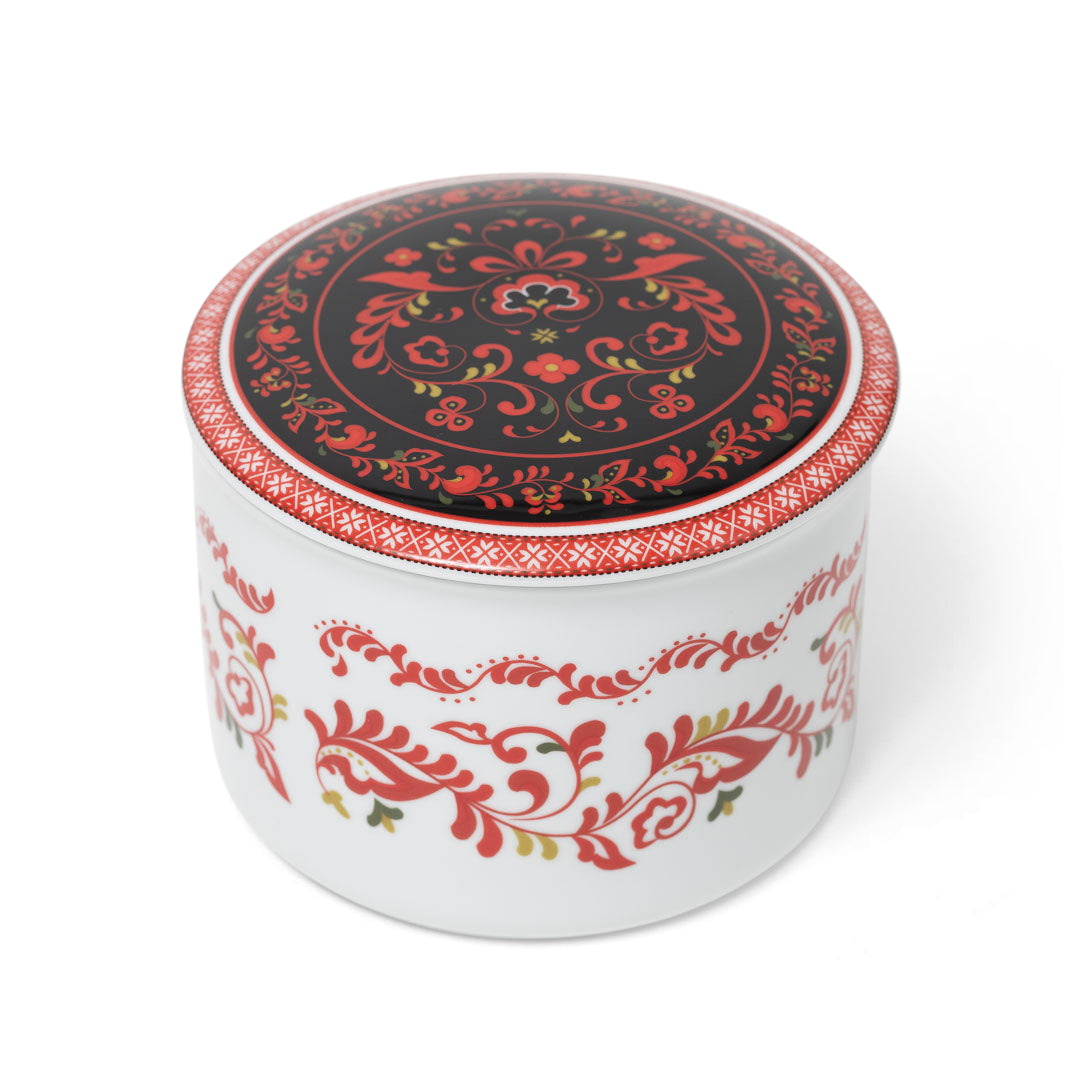 Porcelain jewelry box-Vest-Telemark/large