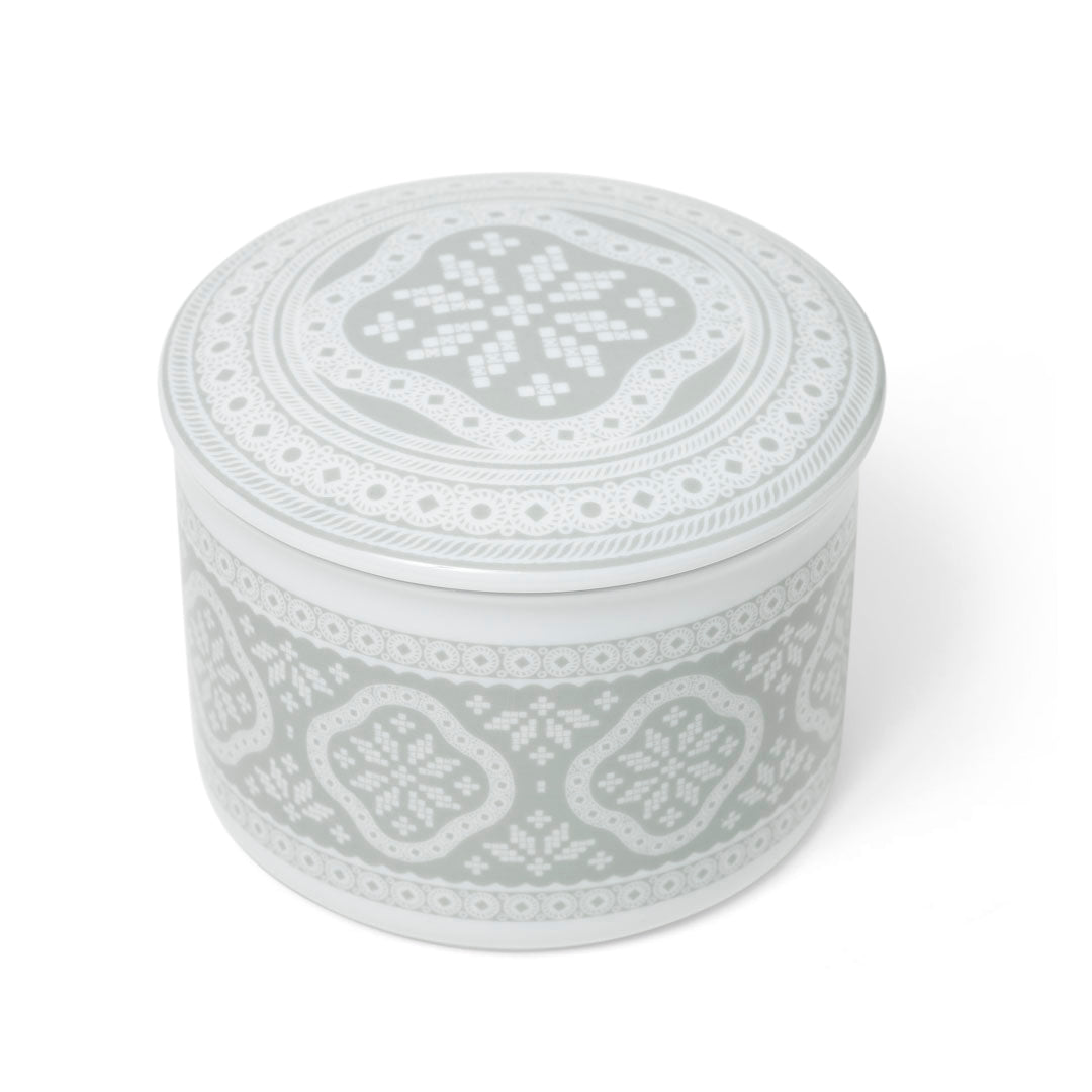 Porcelain jewelry box-Tradition gray/large