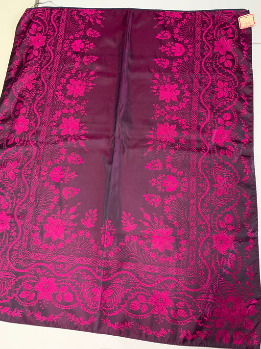 Apron piece-Sofie-silk-cerisse