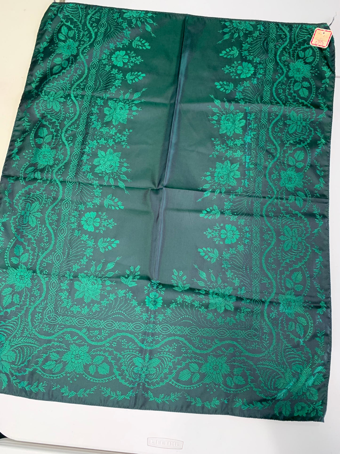Apron piece-Sofie-silk-green