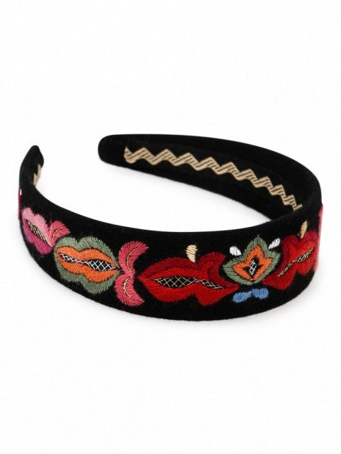 Headband-Sunnmøre Ørskog-embroid.-black