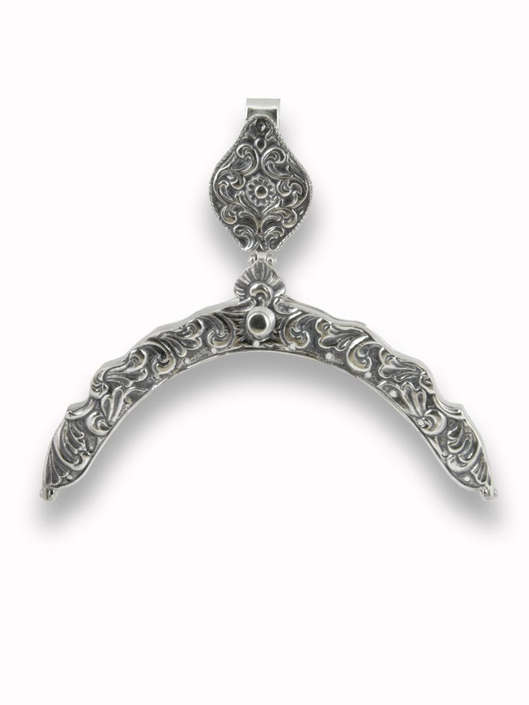 Purse clasp-#02 Vest-Oppland bunad-oxidized silverplate