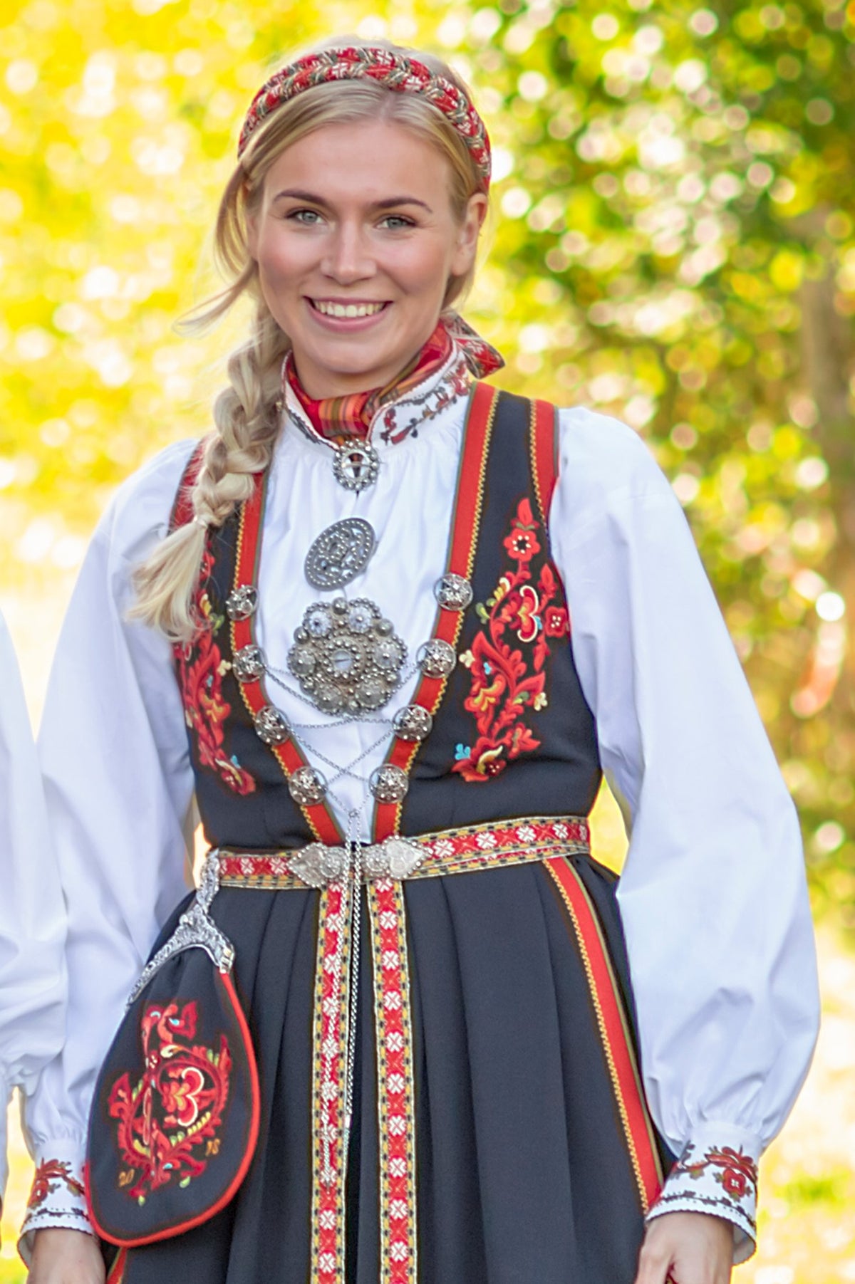 Bunad embroidery practice kit-Vest-Telemark U55 Bunad