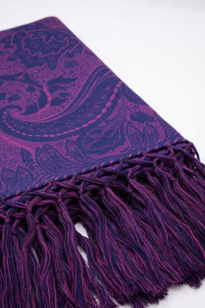 Wiener shawl-silk/wool-140x140cm with long fringes