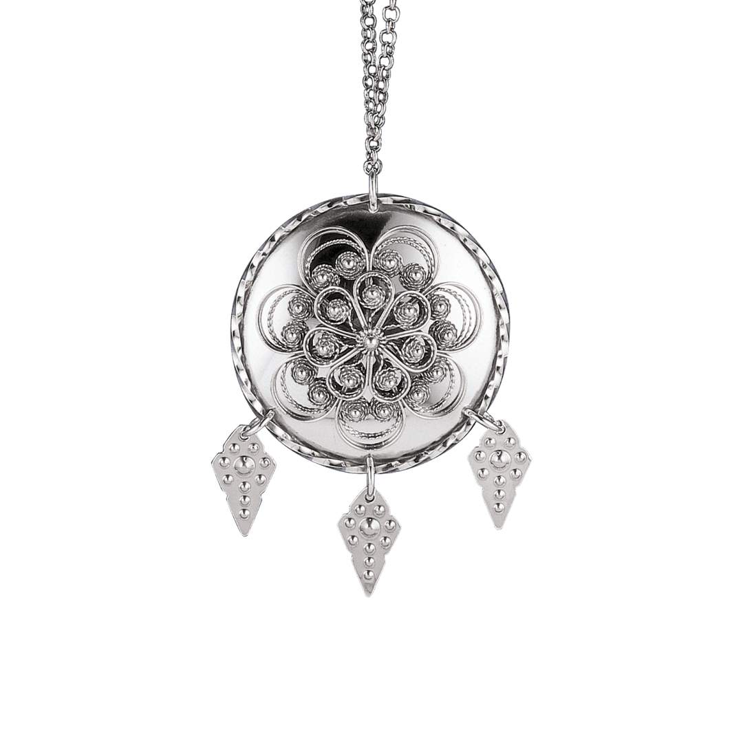 Agnus Dei Dalar Trønder necklace 337100 w/90cm chain-oxidized silver