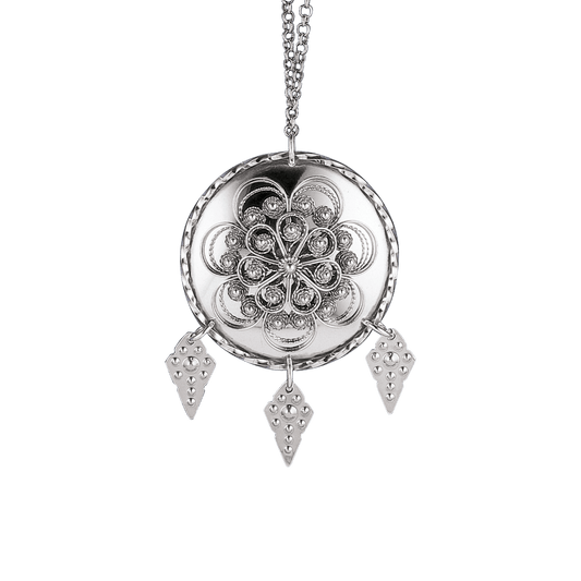 Agnus Dei Dalar Trønder necklace 337100 w/90cm chain-oxidized silver