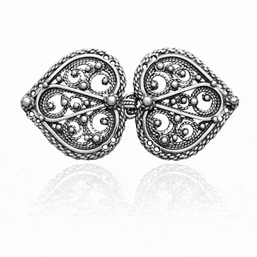 Belt buckle-#20 Rogaland-oxidized silver