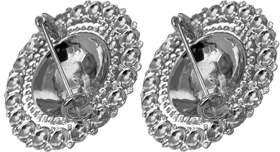 Bore pins 052100 #01-40mm-oxidized silver
