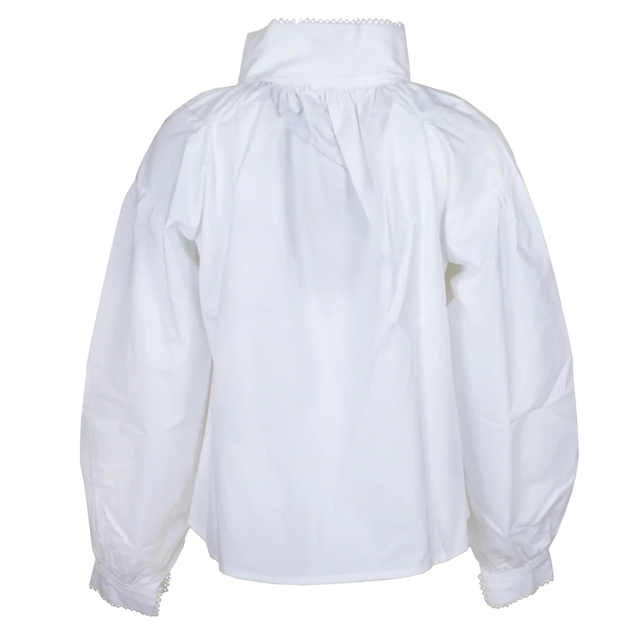 Women's Bunad shirt-Kari with tatting-100% cotton-white