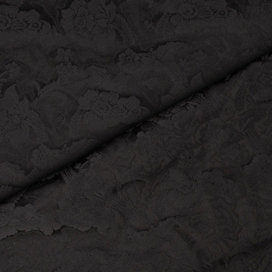 Silk fabric-Damsgaard-100% silk-140 cm wide-black