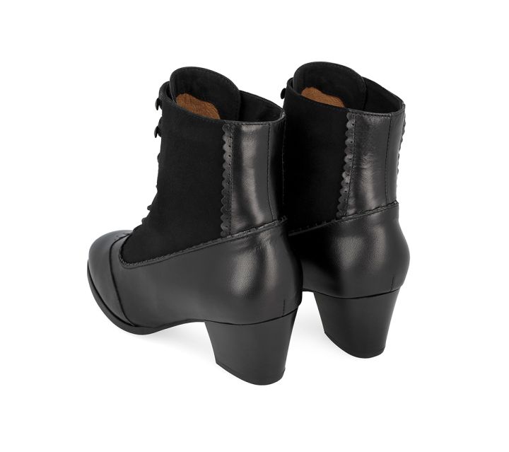 Women's bunad shoes-Klara boot-leather-black