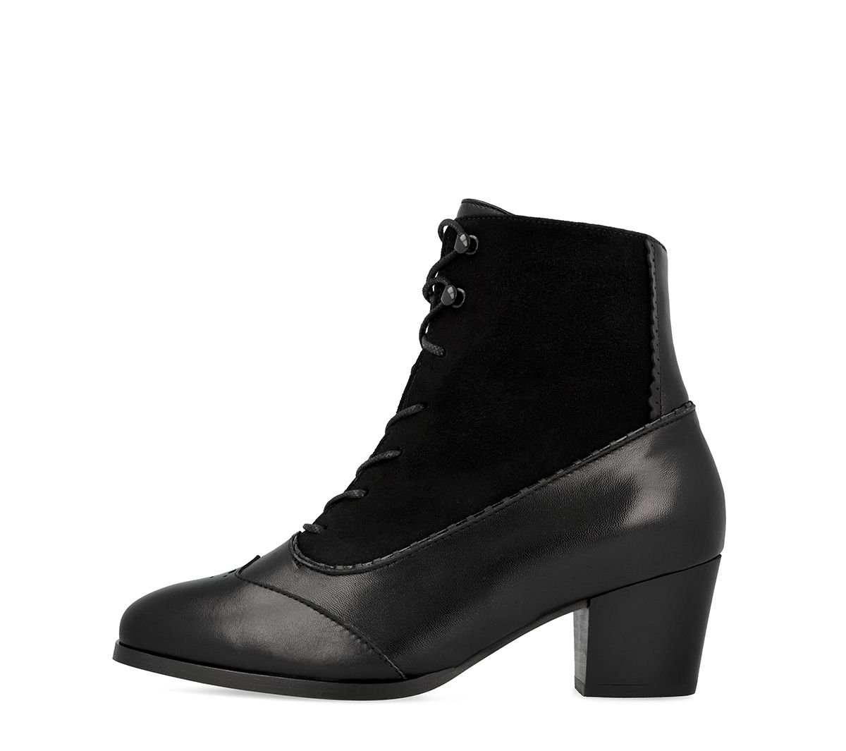 Women's bunad shoes-Klara boot-leather-black