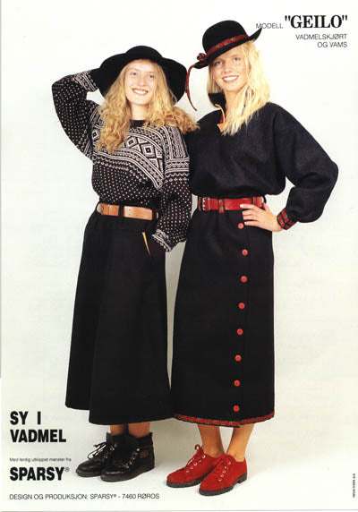Sparsy-Geilo-pattern for jacket and skirt