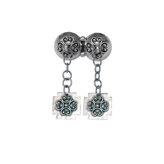 Neck pin-235100-#23-Rogaland-oxidized silver