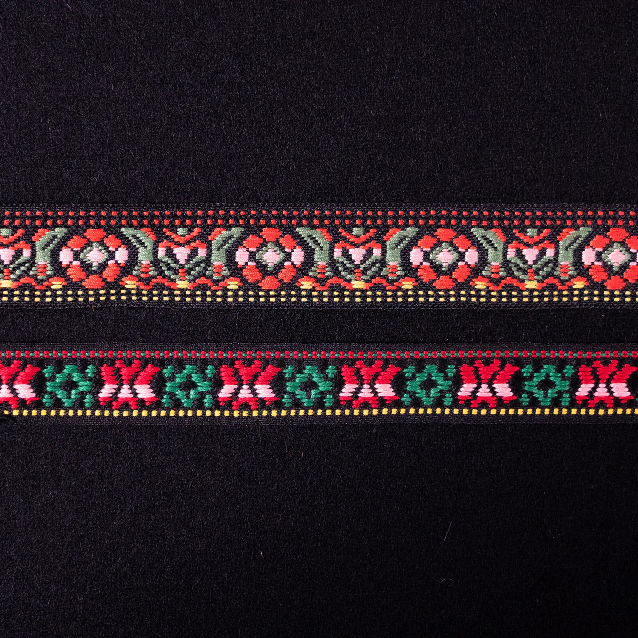Hardanger #112-25mm-red/green/pink