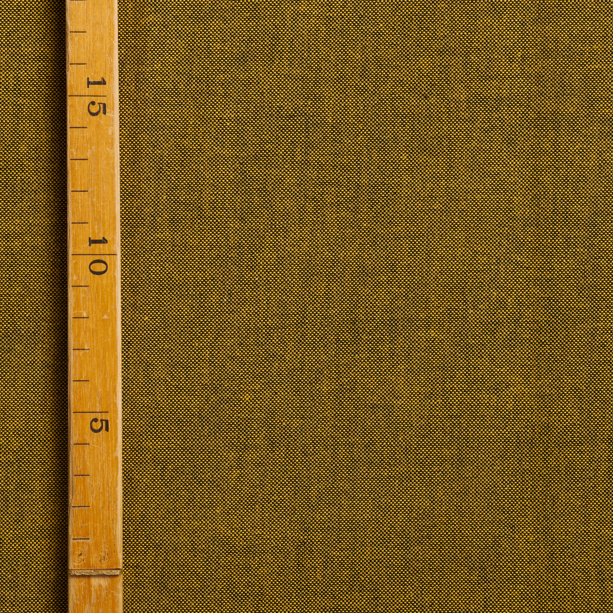 Cotton fabric-Karoline 04(Husflid 04) 100% cotton-150 cm wide-mustard yellow