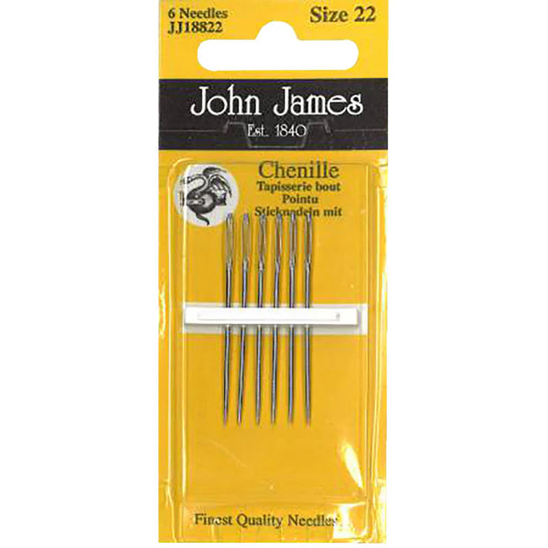 Embroidery needles-John James Chenille needles-size 22