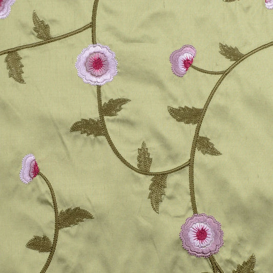 Silk fabric-Piz Buin-100% silk-140 cm wide-green