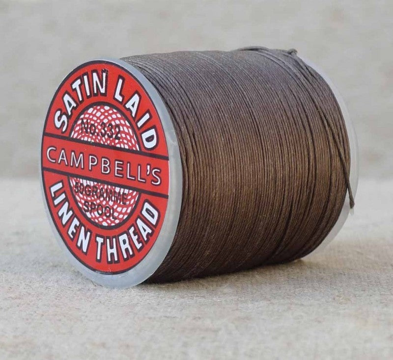 Campbell's 100% linen satin laid thread 130m