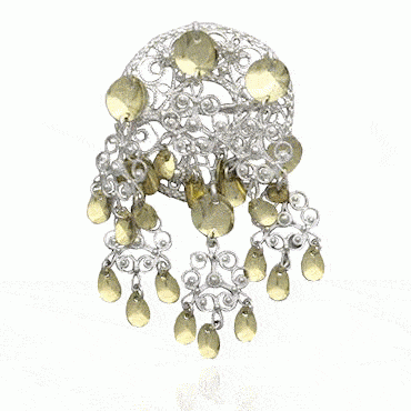 Brooch-#45-silver/gilded silver