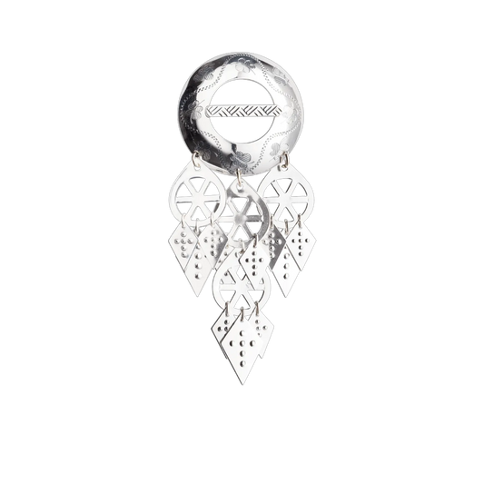 Neck pin-440007-#03-Trønder bursølje-oxidized silver