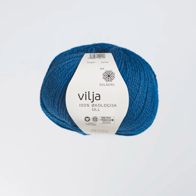 Yarn-Vilja wool-9404 mørk blå